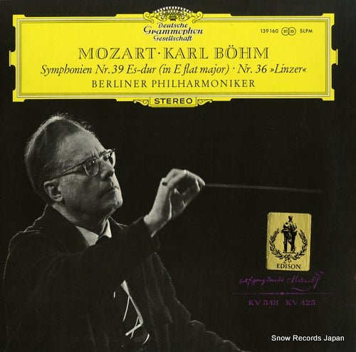 BOHM, KARL mozart; symphonien nr.39 (in e flat major) and nr.36 "linzer" SLPM139160