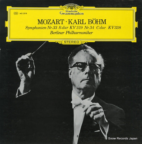 BOHM, KARL mozart; symphonien nr.33 & 34 MG2318