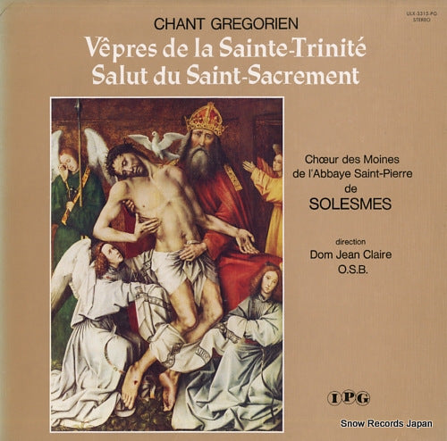 CLAIRE, DOM JEAN chant gregorien vepres de la sainte-trinite ULX-3315-PG