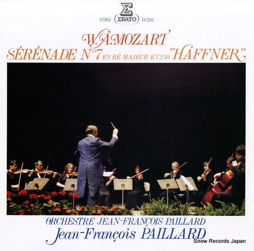 PAILLARD, JEAN-FRANCOIS mozart; serenade no.7 en re majeur kv250 "haffner" EX-2333