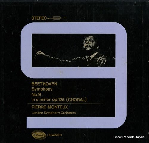MONTEUX, PIERRE beethoven; symphony no.9 in d minor op.125 "choral" SR(W)5001