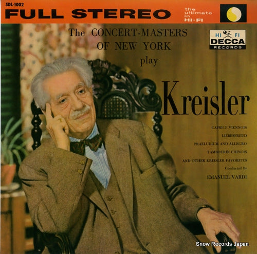 KREISLER, FRITZ the concert-masters of new york SDL-1002