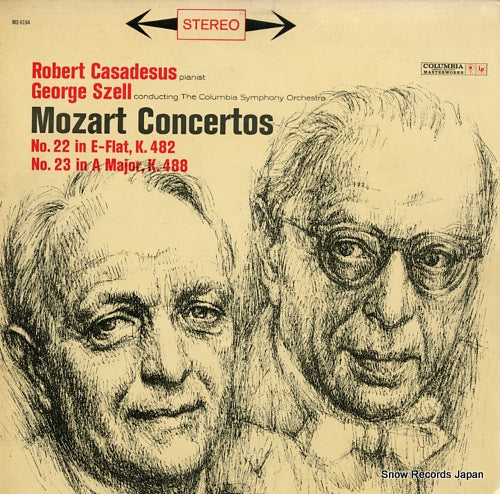 CASADESUS, ROBERT / GEORGE SZELL mozart concertos / no.22 and no.23 MS6194