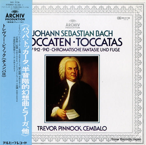 PINNOCK, TREVOR bach; toccatas bwv912 and bwv910 / chromatische fantasie und fuge MA5136