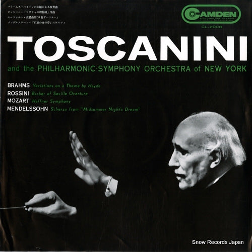 TOSCANINI, ARTURO brahms; variations on a theme by haydn CL-2008