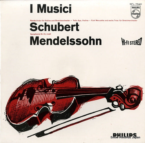 I MUSICI schubert; ronda- a-dur fur violine und streichorchester SFL-7540