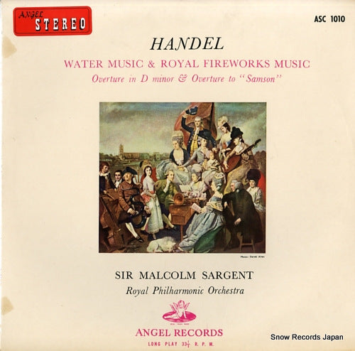SARGENT, MALCOM handel; water music & royal fireworks music ASC1010