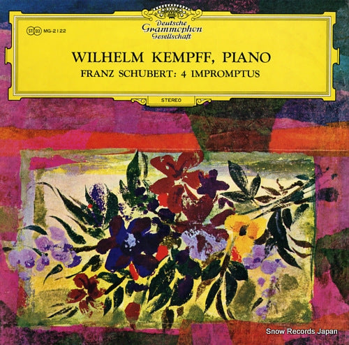 KEMPFF, WILHELM schubert; 4 impromptus MG2122