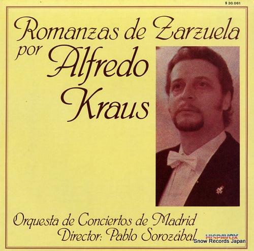 KRAUS, ALFREDO romanzas de zarzuela por alfredo kraus S30.061