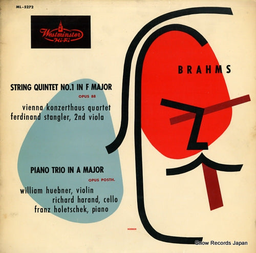 V/A brahms; string quartet no .1 / piano trio in a major ML-5272