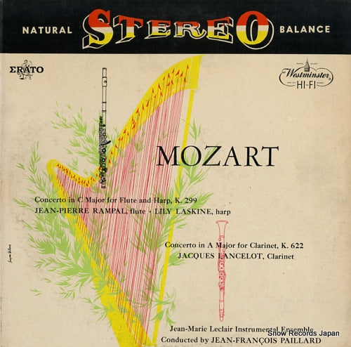 PAILLARD, JEAN-FRANCOIS mozart; concerto in c major for flute and harp, k.299 WST14068