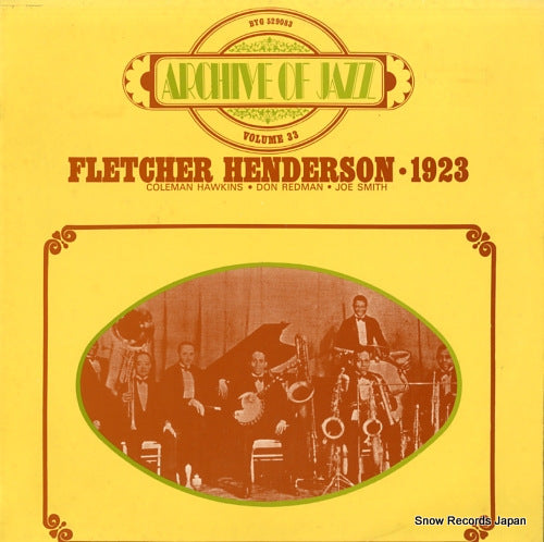 HENDERSON, FLETCHER archive of jazz volume 33 / 1923 BYG529083