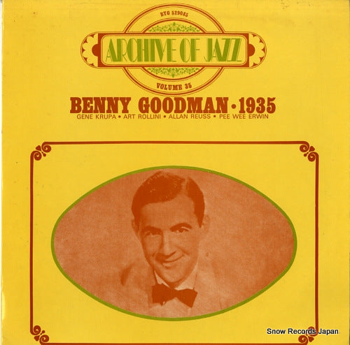 GOODMAN, BENNY archive of jazz volume 35 / 1935 BYG529085