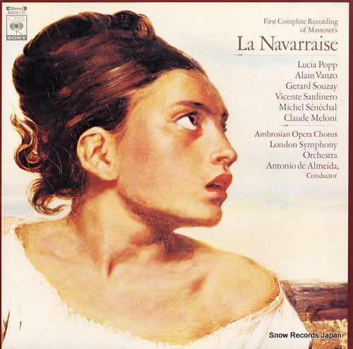 ALMEIDA, ANTONIO DE massenet; la navarraise SOCO137