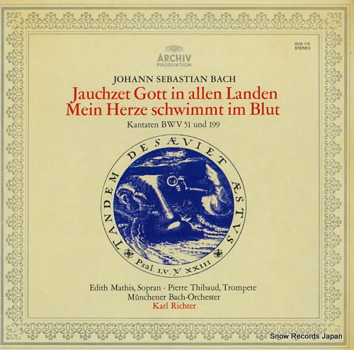 RICHTER, KARL bach; jauchzet gott in allen landen mein herze schwimmt im blut 2533115
