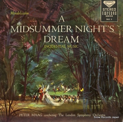 MAAG, PETER mendelssohn; "a midsummer night's dream" incidental music SLE5