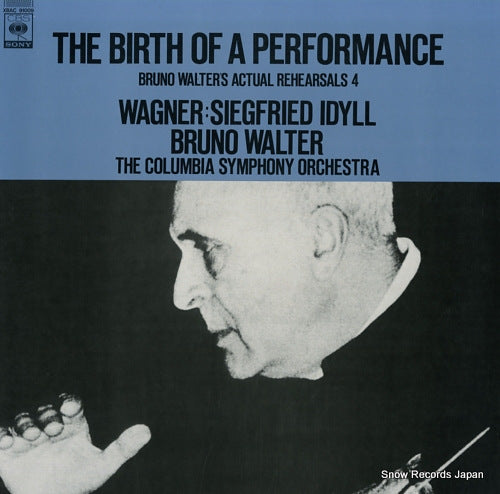 WALTER, BRUNO the birth of a performance / bruno walter's actual rehearsals 4 XBAC91009