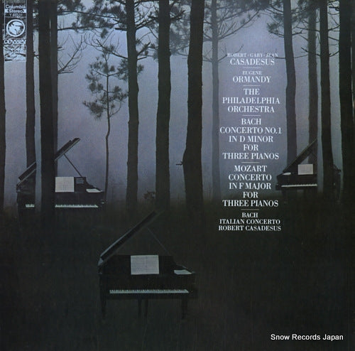 ORMANDY, EUGENE bach; concerto no.1 in d minor for three pianos Y31531