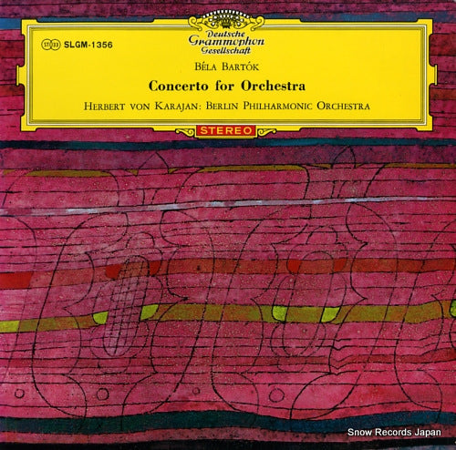 KARAJAN, HERBERT VON bartok; concerto for orchestra SLGM-1356