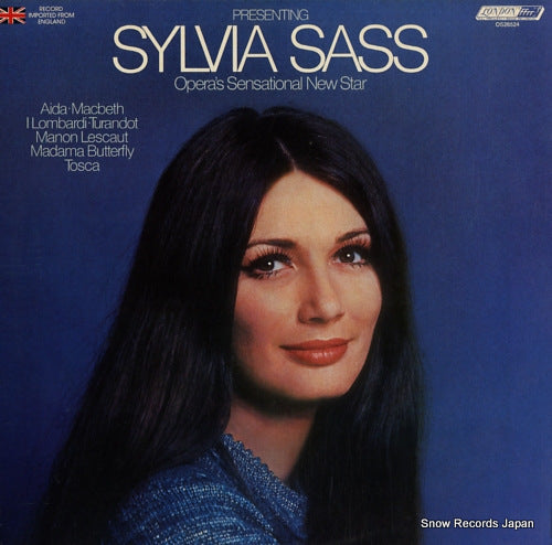 SYLVIA, SASS presenting sylvia sass / opera's sensational new star OS26524