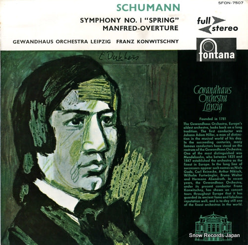 KONWITSCHNY, FRANZ schumann; symphony no.1 "spring" / manfred-overture SFON-7507