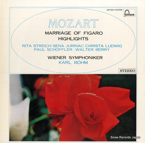 BOHM, KARL mozart; marriage of figaro highlights SFON-10556