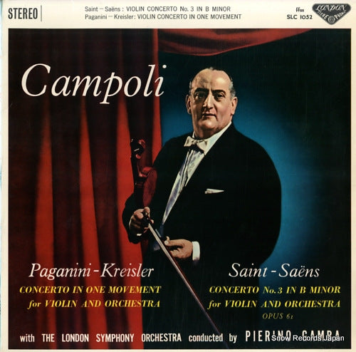 GAMBA, PIERINO saens; violin concerto no.3 / paganini; kreisler violin concerto in one movement SLC1052