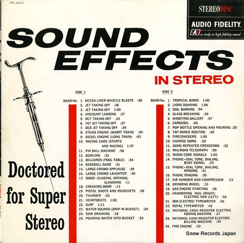 V/A sound effects in stereo PS-2001