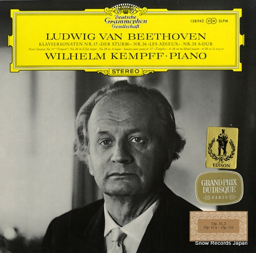 KEMPFF, WILHELM beethoven; klaviersonaten nr.17 & 26 & 28 138942