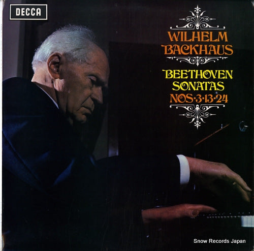 BACKHAUS, WILHELM beethoven; sonatas nos.3 & 13 & 24 SXL6416