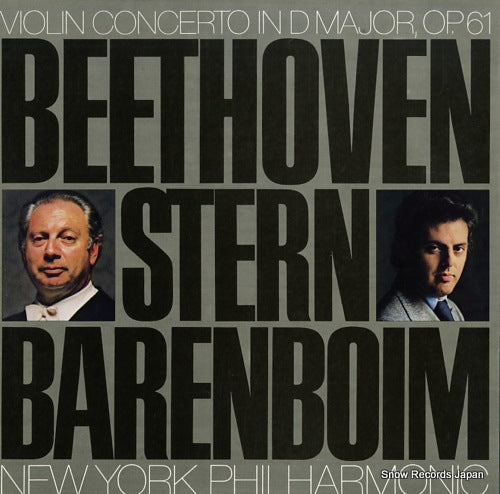 STERN, ISAAC beethoven; violin concerto in d major, op.61 25AC1