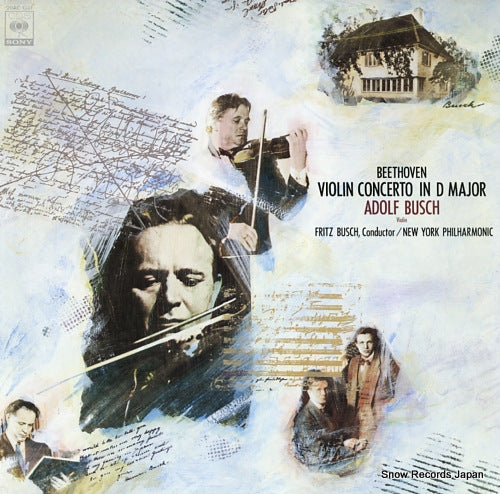BUSCH, ADOLF beethoven; violin concerto in d major 20AC1361