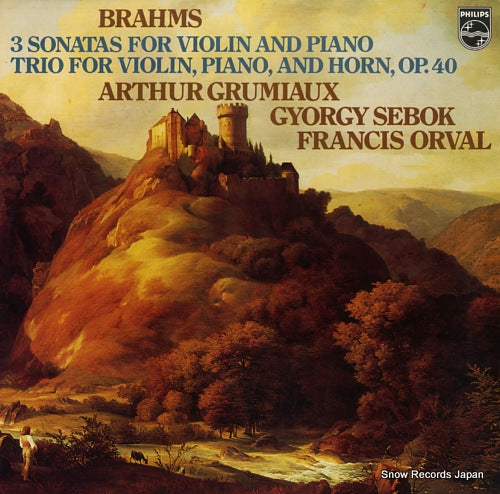 GRUMIAUX, ARTHUR brahms; sonatas for piano and violin 15PC-74-75