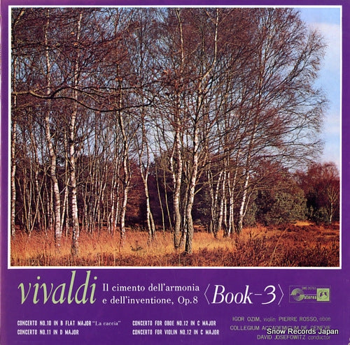 JOSEFOWITZ, DAVID vivaldi; il cimento dell'armonia e dell'inventione, op.8 book-3 SMS-26763