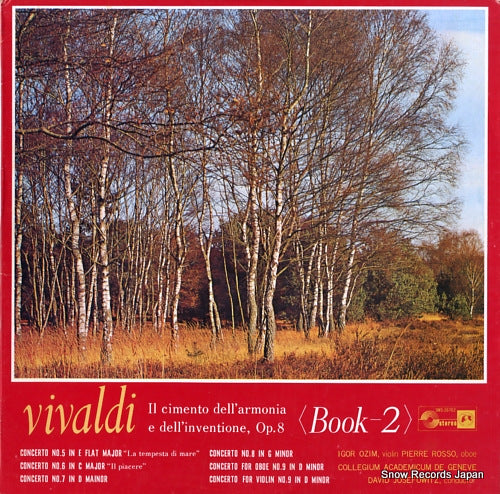 JOSEFOWITZ, DAVID vivaldi; il cimento dell'armonia e dell'inventione, op.8 book-2 SMS-26762