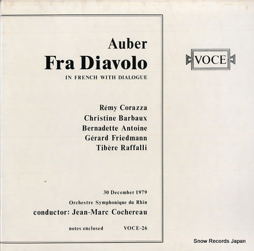 COCHEREAU, JEAN-MARC auber; fra diavolo VOCE-26