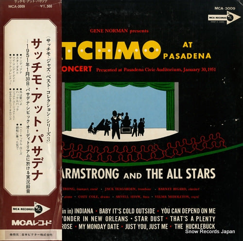 ARMSTRONG, LOUIS, AND THE ALL STARS satchmo at pasadena MCA-3009