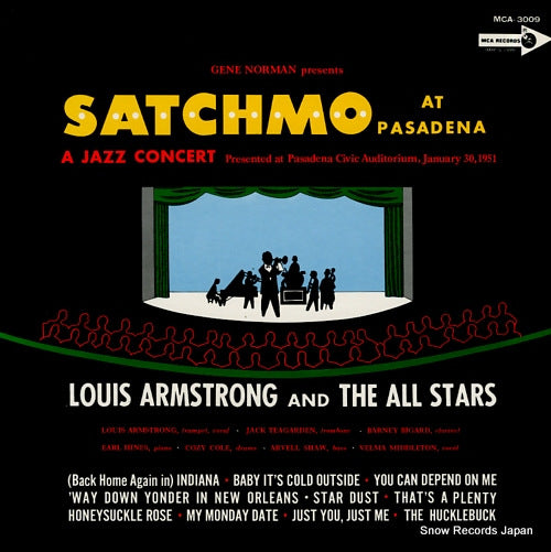 ARMSTRONG, LOUIS satchmo at pasadena MCA-3009