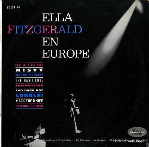 FITZGERALD, ELLA ella fitzgerald en europe 80129