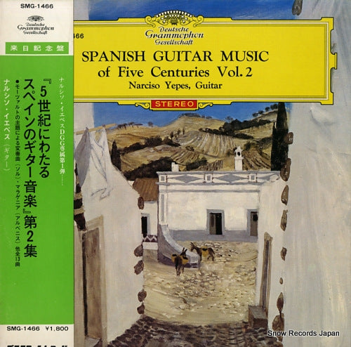 YEPES, NARCISO spanish guitar music of five centuries vol.2 SMG-1466