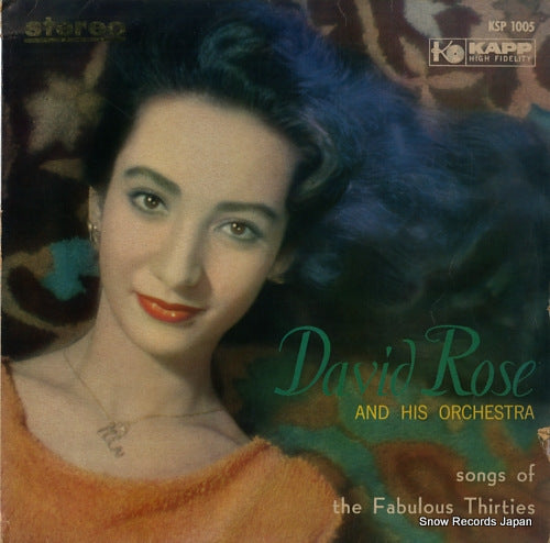 ROSE, DAVID songs of the fabulous thirties KSP1005