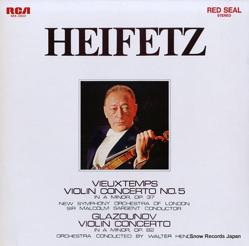 HEIFETZ, JASCHA vieuxtemps; violin concerto no.5 / glazounov; violin concerto SRA-2823