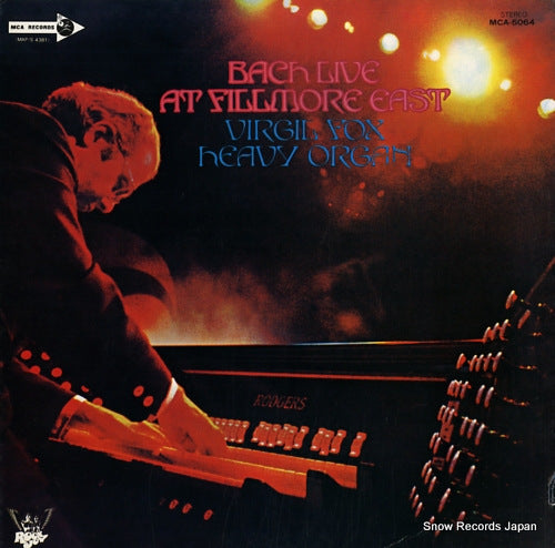 FOX, VIRGIL bach live at fillmore east MCA-5064