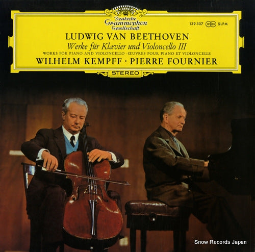 KEMPFF, WILHELM / PIERRE FOURNIER beethoven; werke fur klavier und violoncello iii 139307SLPM