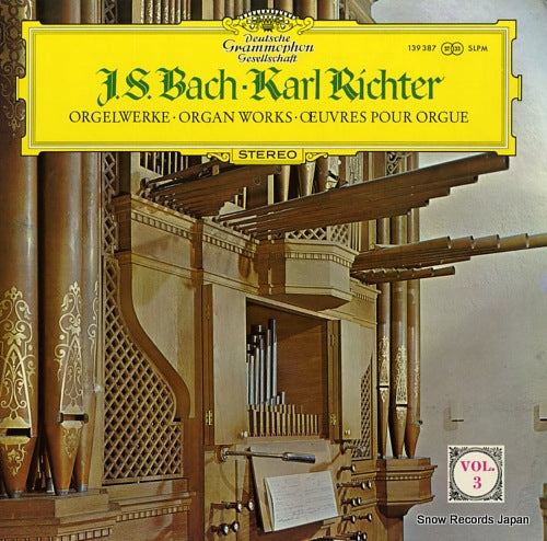 RICHTER, KARL bach; orgelwerke / organ works / oeuvres pour orgue 139387SLPM