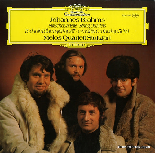 MELOS QUARTETT STUTTGART brahms; streichquartette 2530345
