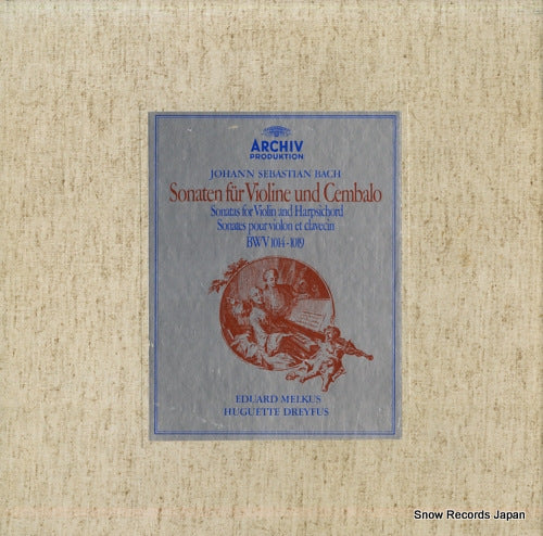 MELKUS, EDUARD bach; sonaten fur violine und cembalo 2708032