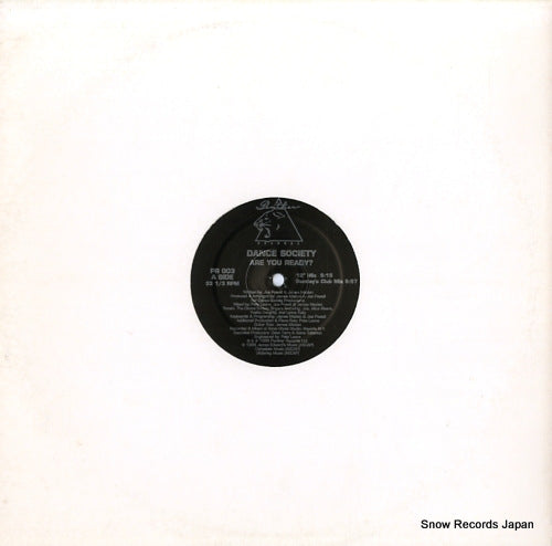 DANCE SOCIETY are you ready? PR003