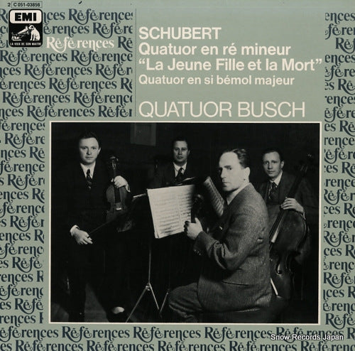 QUATUOR BUSCH schubert; quatuor en re mineur "la jeune fille et la mort" 2C051-03856
