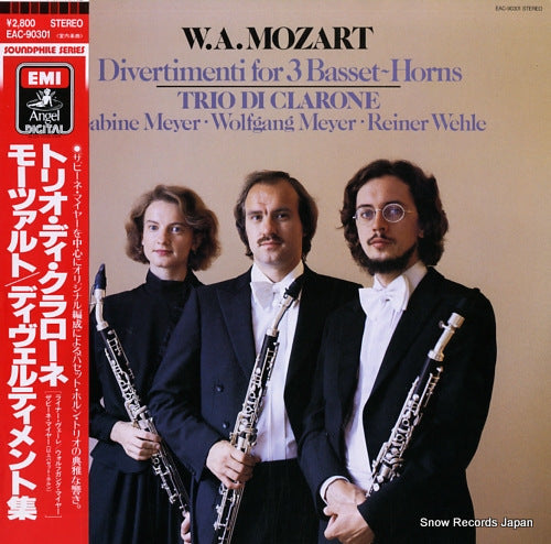 TRIO DI CLARONE mozart; divertimenti for 3 basset - horns EAC-90301